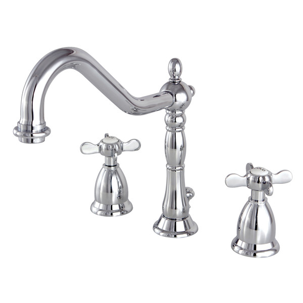 Kingston Brass 8" Widespread Bathroom Faucet, Chrome KS1991BEX